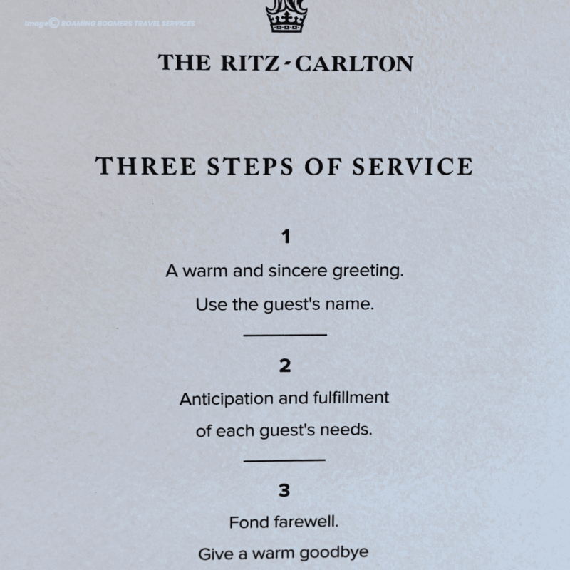 Ritz Carlton Daily Line Up